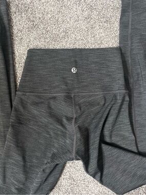 lululemon athletica Gray Heather High-Waist Leggings